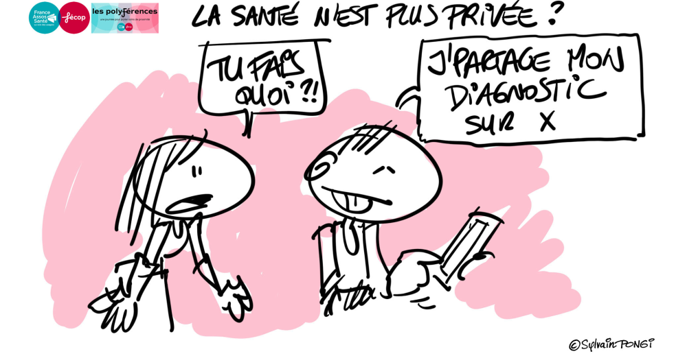 La santé n'est plus privée ? "Tu fais quoi ?!" "J'partage mon diagnostic sur X"